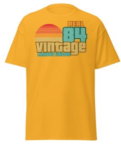 Real 84 Vintage Limited Edition Retro 1984 T-shirt 40th Birthday