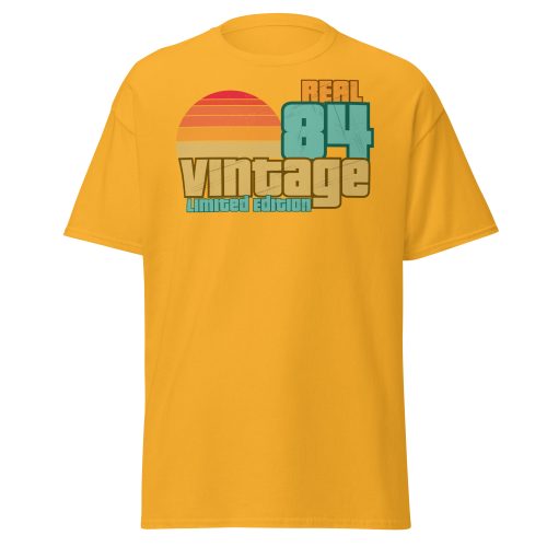 Real 84 Vintage Limited Edition Retro 1984 T-shirt 40th Birthday