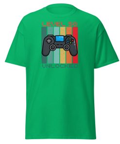 50th Birthday T-shirt Gamer Controller Level 50 Unlocked