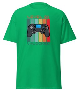 21st Birthday T-shirt Gamer Controller Level 21 Unlocked