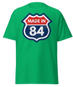 40th Birthday T-shirt Made in 84 Route Sign 1984