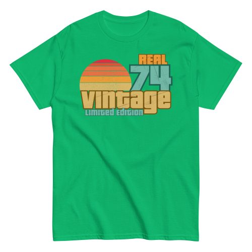 Real 74 Vintage Limited Edition 50th Birthday T-shirt 1974