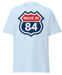 40th Birthday T-shirt Made in 84 Route Sign 1984