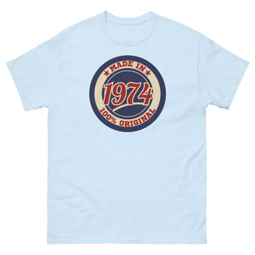 50th Birthday T-shirt Made in 74 Route Sign 1974