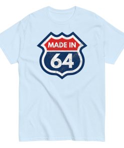 60th Birthday T-Shirt Made In 64 Route Sign 1964