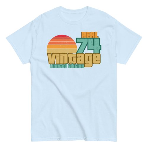 Real 74 Vintage Limited Edition 50th Birthday T-shirt 1974