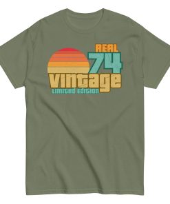 Real 74 Vintage Limited Edition 50th Birthday T-shirt 1974
