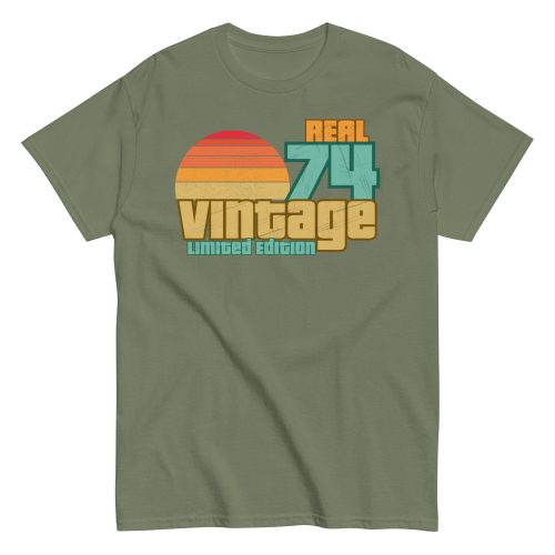 Real 74 Vintage Limited Edition 50th Birthday T-shirt 1974