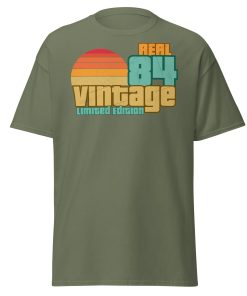 Real 84 Vintage Limited Edition Retro 1984 T-shirt 40th Birthday