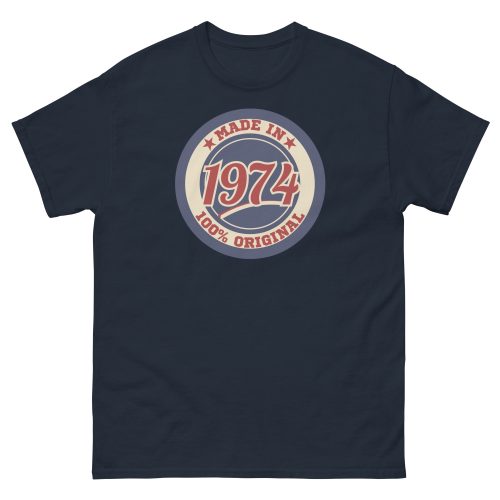 50th Birthday T-shirt Made in 74 Route Sign 1974
