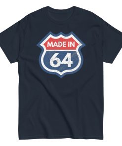 60th Birthday T-Shirt Made In 64 Route Sign 1964