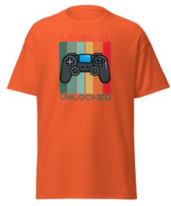 21st Birthday T-shirt Gamer Controller Level 21 Unlocked