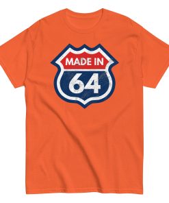 60th Birthday T-Shirt Made In 64 Route Sign 1964