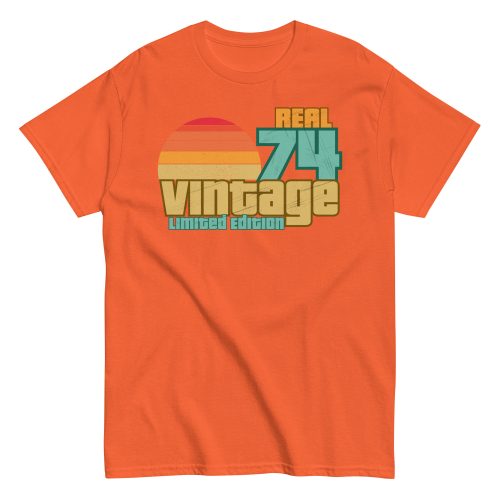 Real 74 Vintage Limited Edition 50th Birthday T-shirt 1974
