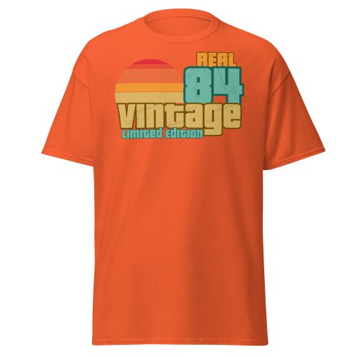 Real 84 Vintage Limited Edition Retro 1984 T-shirt 40th Birthday