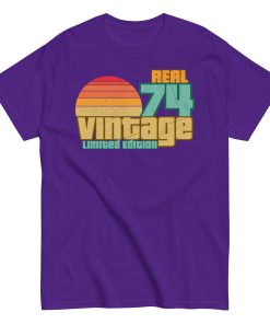 Real 74 Vintage Limited Edition 50th Birthday T-shirt 1974