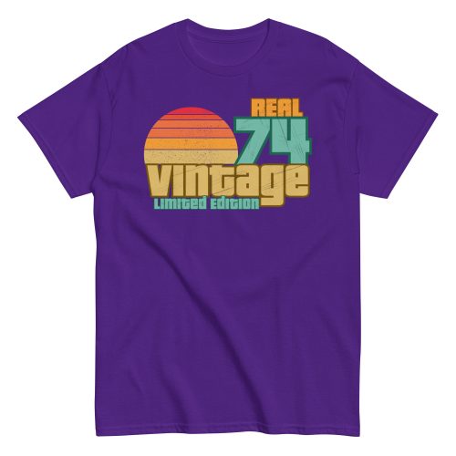 Real 74 Vintage Limited Edition 50th Birthday T-shirt 1974
