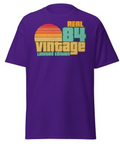 Real 84 Vintage Limited Edition Retro 1984 T-shirt 40th Birthday