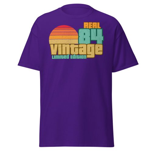 Real 84 Vintage Limited Edition Retro 1984 T-shirt 40th Birthday