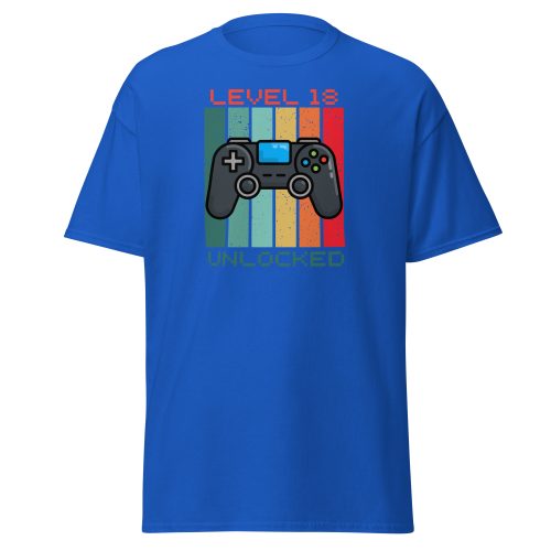 18th Birthday T-shirt Gamer Controller Level 18 Unlocked