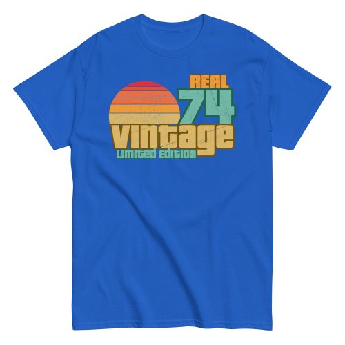 Real 74 Vintage Limited Edition 50th Birthday T-shirt 1974