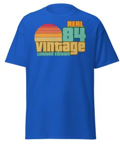 Real 84 Vintage Limited Edition Retro 1984 T-shirt 40th Birthday
