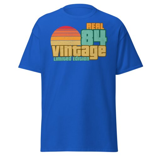 Real 84 Vintage Limited Edition Retro 1984 T-shirt 40th Birthday