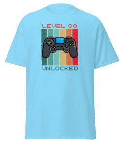 30th Birthday T-shirt Gamer Controller Level 30 Unlocked