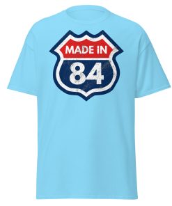 40th Birthday T-shirt Made in 84 Route Sign 1984