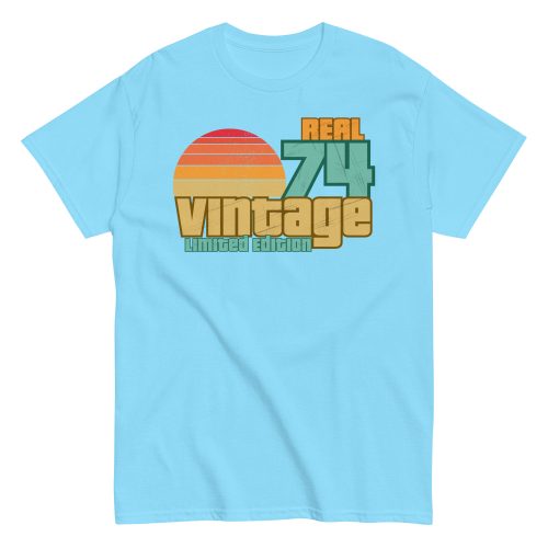 Real 74 Vintage Limited Edition 50th Birthday T-shirt 1974