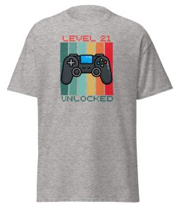21st Birthday T-shirt Gamer Controller Level 21 Unlocked