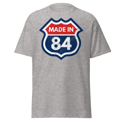 40th Birthday T-shirt Made in 84 Route Sign 1984