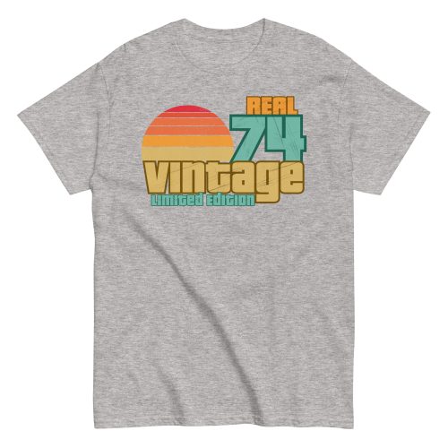 Real 74 Vintage Limited Edition 50th Birthday T-shirt 1974