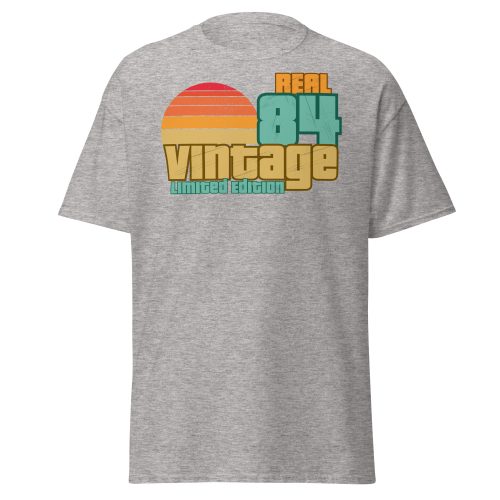 Real 84 Vintage Limited Edition Retro 1984 T-shirt 40th Birthday