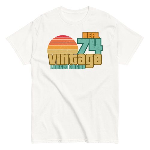 Real 74 Vintage Limited Edition 50th Birthday T-shirt 1974