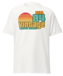 Real 84 Vintage Limited Edition Retro 1984 T-shirt 40th Birthday