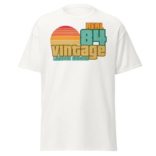 Real 84 Vintage Limited Edition Retro 1984 T-shirt 40th Birthday