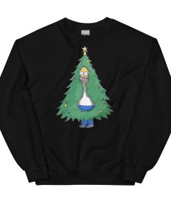 Homer Simpson Christmas Jumper Homer Christmas Tree Sweatshirt