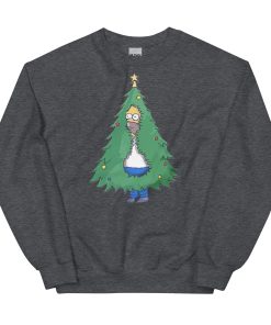 Homer Simpson Christmas Jumper Homer Christmas Tree Sweatshirt