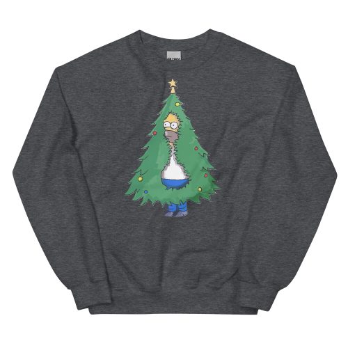 Homer Simpson Christmas Jumper Homer Christmas Tree Sweatshirt