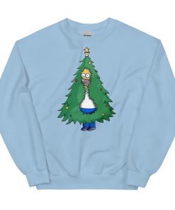 Homer Simpson Christmas Jumper Homer Christmas Tree Sweatshirt