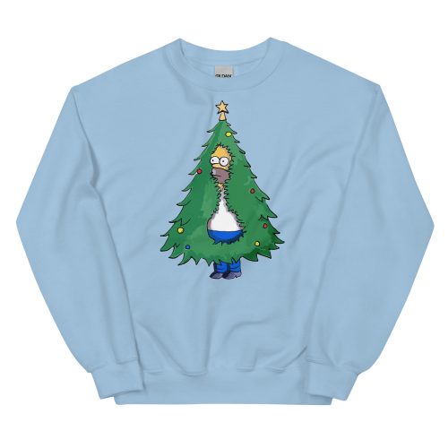 Homer Simpson Christmas Jumper Homer Christmas Tree Sweatshirt