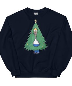 Homer Simpson Christmas Jumper Homer Christmas Tree Sweatshirt