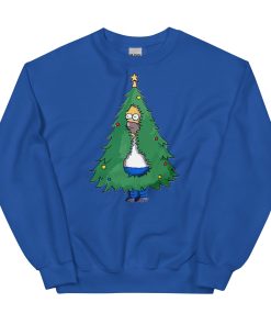 Homer Simpson Christmas Jumper Homer Christmas Tree Sweatshirt