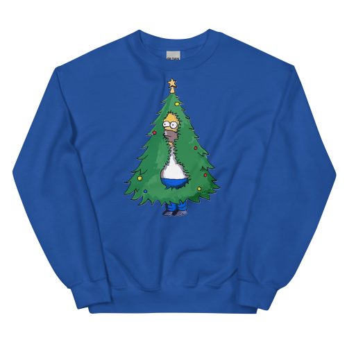 Homer Simpson Christmas Jumper Homer Christmas Tree Sweatshirt