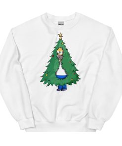 Homer Simpson Christmas Jumper Homer Christmas Tree Sweatshirt