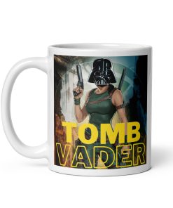 Tomb Vader Mug – Mashup of Lara Croft and Darth Vader