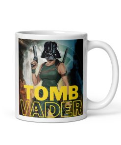 Tomb Vader Mug – Mashup of Lara Croft and Darth Vader