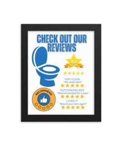 Toilet Reviews Framed Toilet Bathroom Art Framed Poster