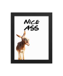Nice Ass Framed Toilet Bathroom Art Framed Poster Print
